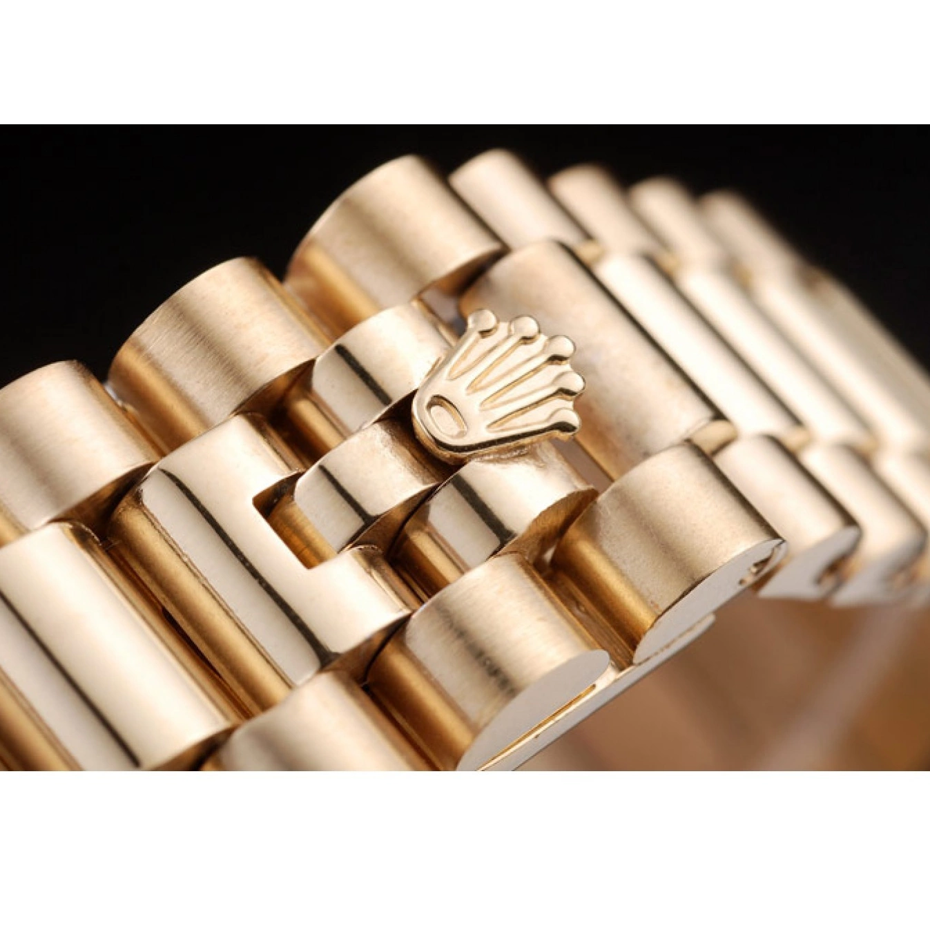 Aaa replica Steel Gold Yellow Plated Stainless Dial Gold 18k Rolex Day-Date 0514